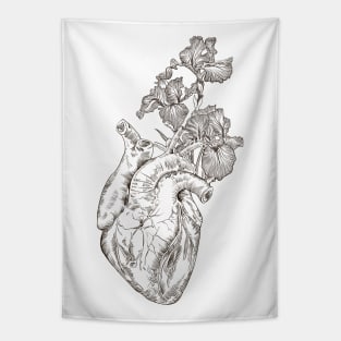 Heart with Flowers Tapestry