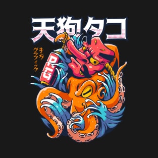 Oni Mask Octopus T-Shirt