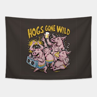 Hogs gone wild! Tapestry