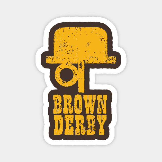 Brown Derby Magnet by MindsparkCreative