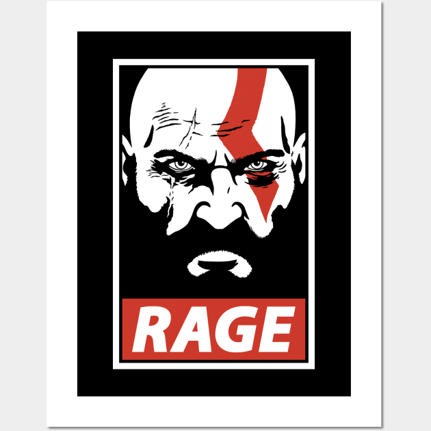 Spartan Rage - God Of War 4 - Sticker
