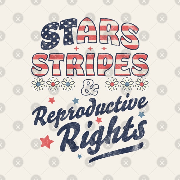 Stars Stripes Reproductive Rights Patriotic 4th Of July Cute by OrangeMonkeyArt