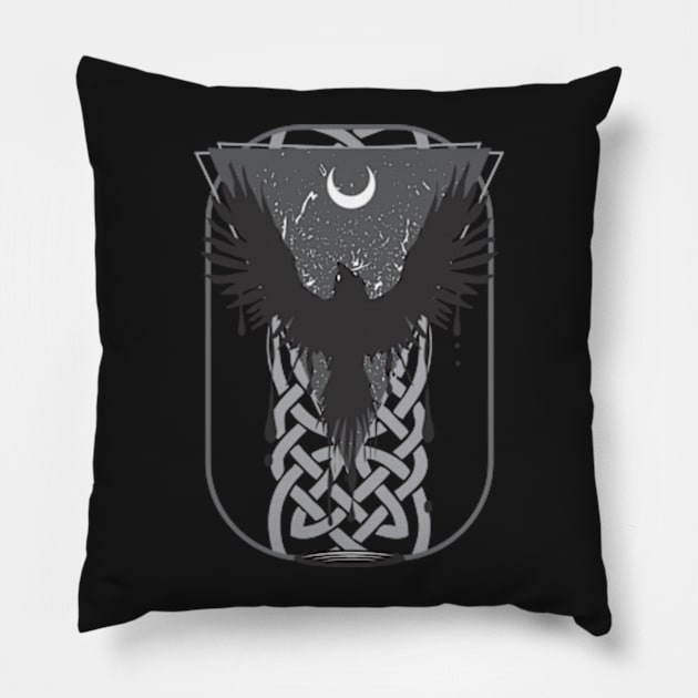 crow Pillow by kladenko