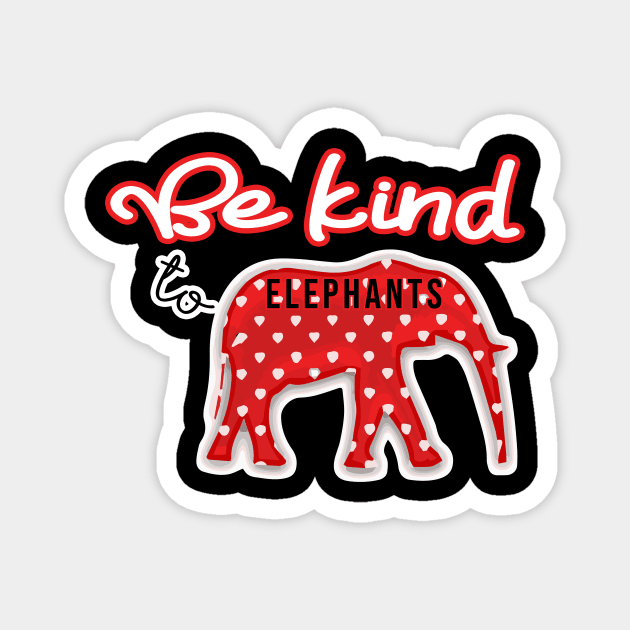 Save the Elephants Lives, Elephant lovers Magnet by Tee-quotes 