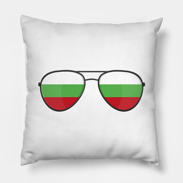 Bulgaria Flag Sunglasses Pillow by BramCrye