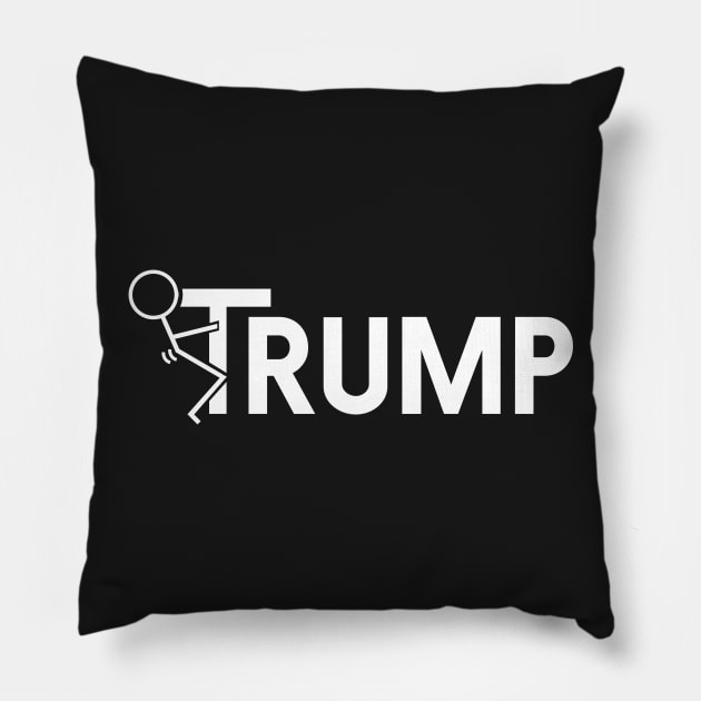 F Trump T-Shirt / Screw Trump TShirt Pillow by Blister