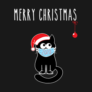 Quarantine Christmas Cat T-Shirt