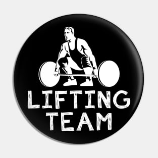 Lift & Laugh - Official Lifting Team Tee: Flexing Muscles, Flexing Humor! Pin