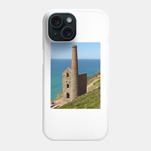 Wheal Coates, Cornwall Phone Case by Chris Petty