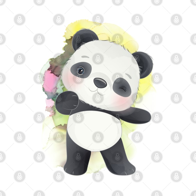 Hello I am Cute Panda - Adorable Panda - Kawaii Panda by Suga Collection