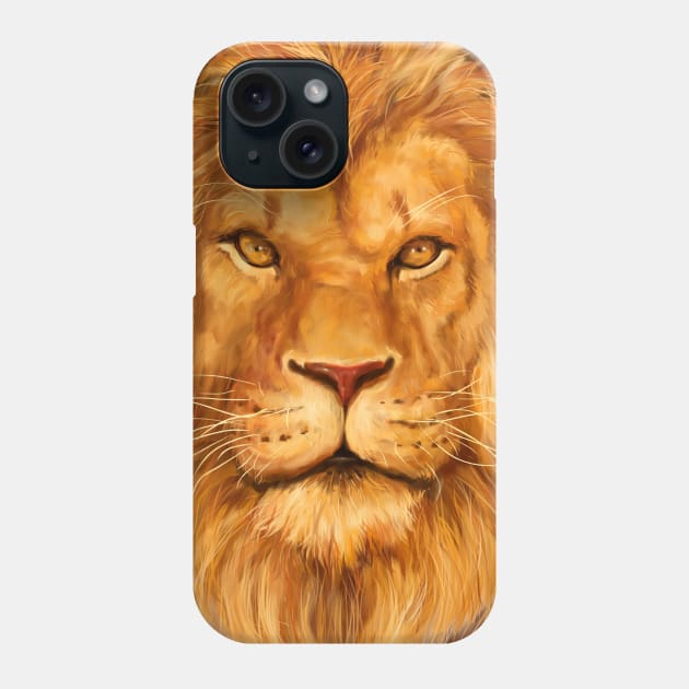 KING LION Phone Case by Tapan