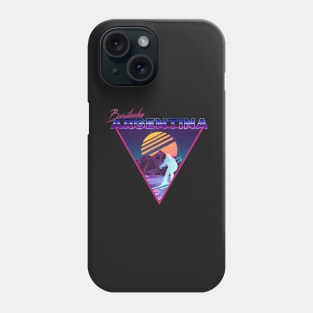 Retro Vaporwave Ski Mountain | Bariloche Argentina | Shirts, Stickers, and More! Phone Case