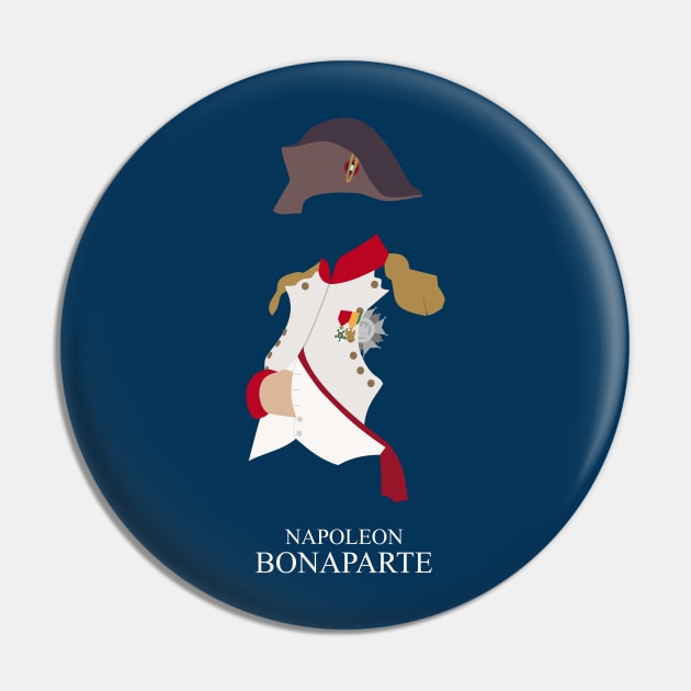 Napoleon Bonaparte - Minimalist Portrait Pin by Wahyu Aji Sadewa