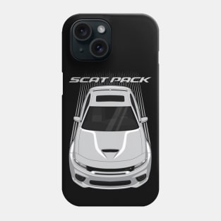 Dodge Charger Scat Pack Widebody - Silver Phone Case