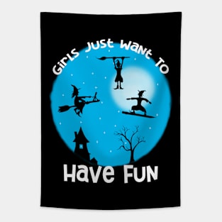 Girls Just Want to Have Fun Artist Tapestry