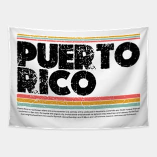 Puerto Rico  Island  gift  art 90s style retro vintage 80s Tapestry