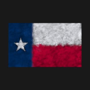 Painted Texas Flag with brush marks T-Shirt