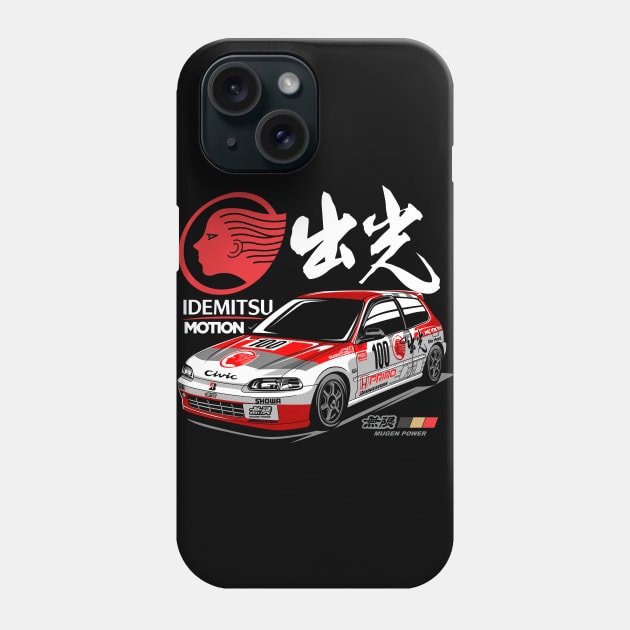 Honda Civic EG6 Idemitsu Motion Phone Case by rizadeli