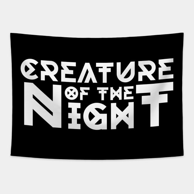 Creature Of The Night Gothic Motif Tapestry by jazzworldquest