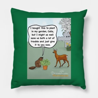 Deer plant Pillow