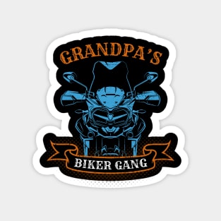 Grandpa's Biker Gang Father's Day Magnet