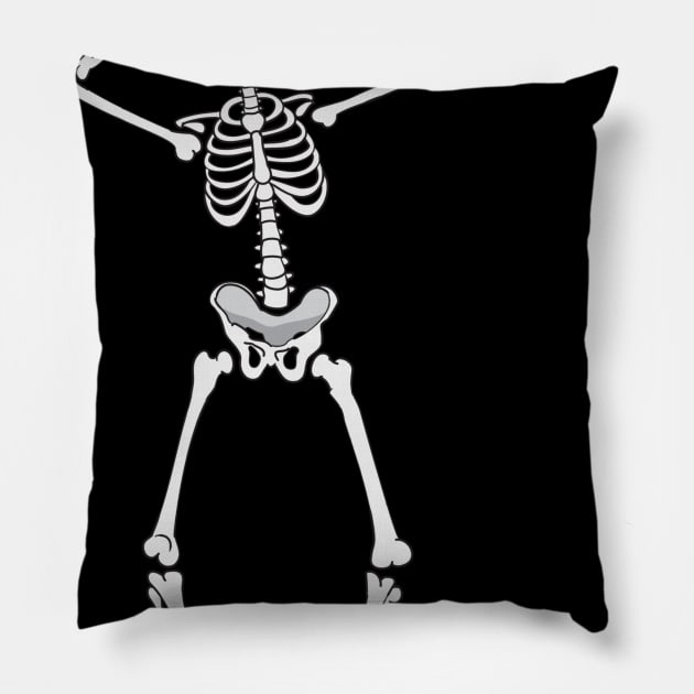 Sprinkler Dance Skeleton Pillow by DANPUBLIC