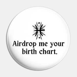 Pisces Symbol - Airdrop Me Your Birth Chart Pin