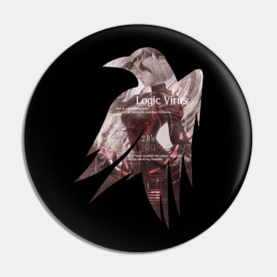 Raven's cloak 2B's logic virus sepia Pin