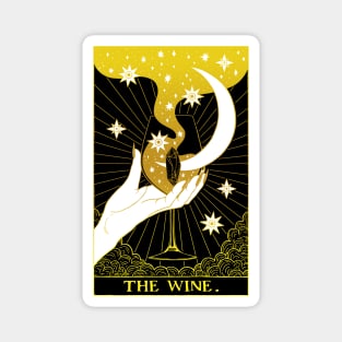 Black and Gold Tarot card The Wine Magnet