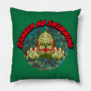 Danger No Swimming Pillow