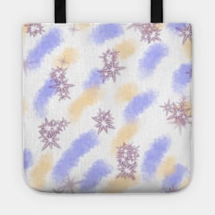 Purple yellow sparkle watercolor art Tote