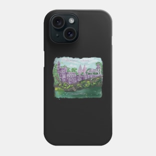 Belvedere Castle in purple, Central Park Phone Case