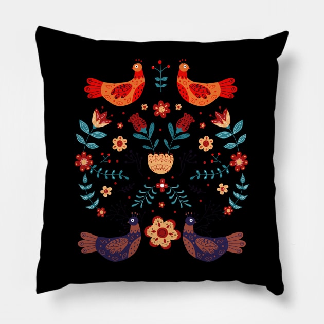 Design Based on Slavic Motifs Pillow by Gomqes