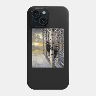 Pileated woodpeckers in love Phone Case