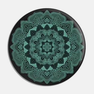 Heart Chakra Mandala Green Pin