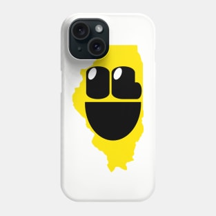 Illinois States of Happynes- Illinois Smiling Face Phone Case