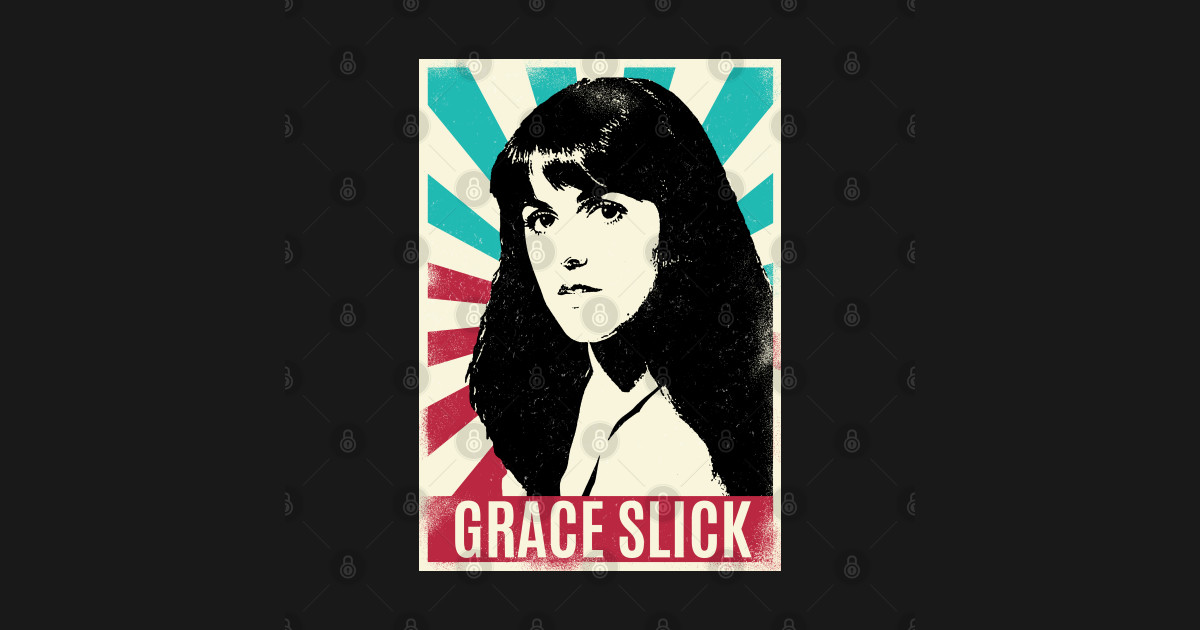 Vintage Retro GRACE SLICK 80S - Grace Slick - T-Shirt | TeePublic