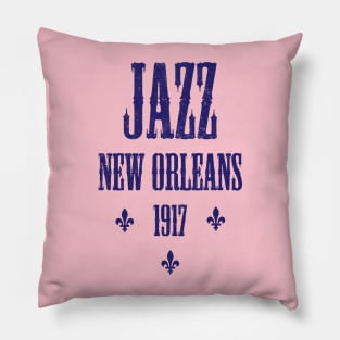 JAZZ NEW ORLEANS (BLUE) Pillow