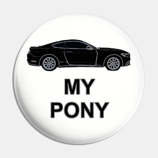 My Pony, White HT BO Pin