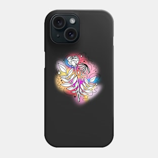 Rainbow Haze Flower Bouquet Phone Case