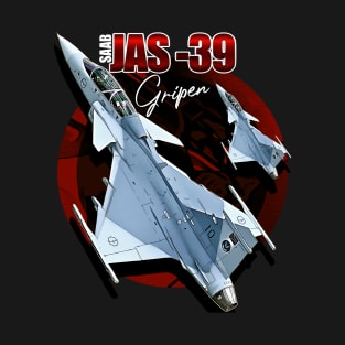 JAS39 Gripen Swedish Air Force Fighterjet T-Shirt