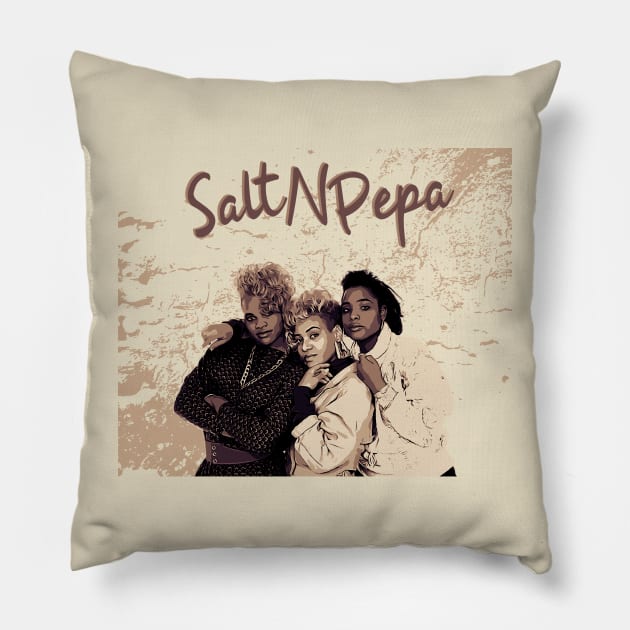 Salt N Pepa Pillow by Degiab