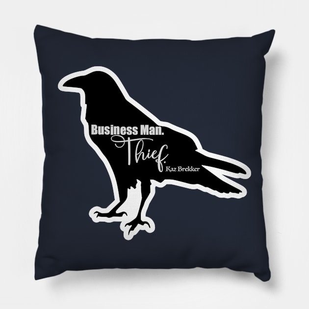 Kaz Brekker, Business Man,  Six of Crows Pillow by FamilyCurios