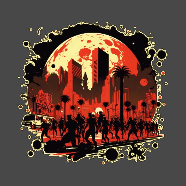 Red Moon Rising: Zombies on the Strip by GozuDesigns