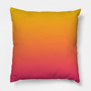 Sunrise in Paradise Yellow Pink Gradient Pillow