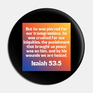 Bible Verse Isaiah 53:5 Pin