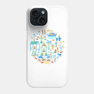 Temple Mosaic - White Phone Case