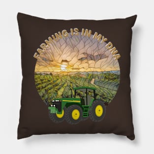 Farming family Pillow