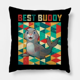 Best Buddy Seal Pillow