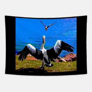 Pelican Takeoff! Tapestry